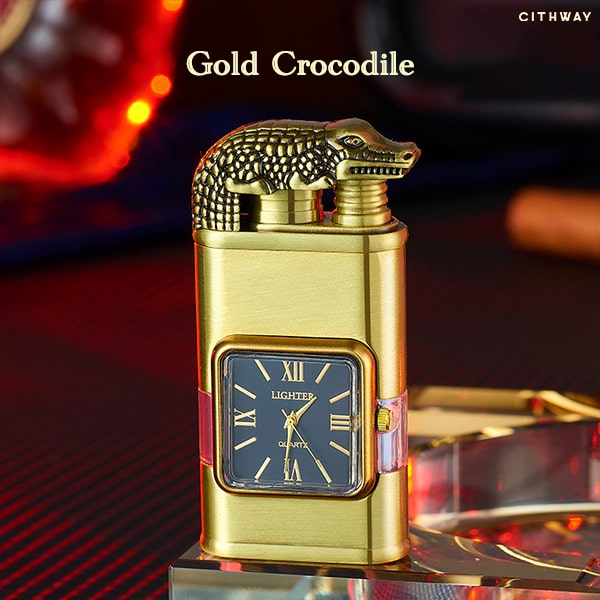 Cithway™ Windproof Dual-Flame Vintage Watch Lighter