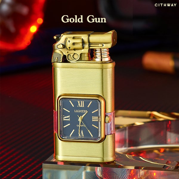 Cithway™ Windproof Dual-Flame Vintage Watch Lighter