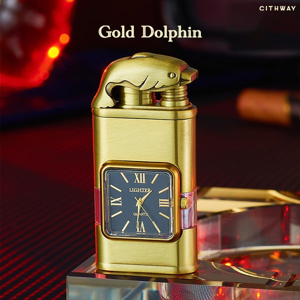 Cithway™ Windproof Dual-Flame Vintage Watch Lighter