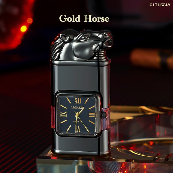 Cithway™ Windproof Dual-Flame Vintage Watch Lighter