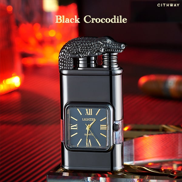 Cithway™ Windproof Dual-Flame Vintage Watch Lighter