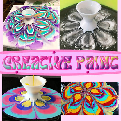 Pouring Paint Flower Split Art Cup