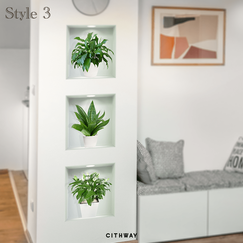 Cithway™ Self-Adhesive 3D Plant Wall Stickers