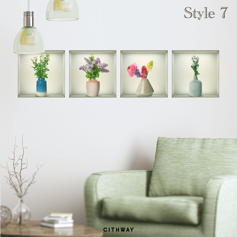 Cithway™ Self-Adhesive 3D Plant Wall Stickers