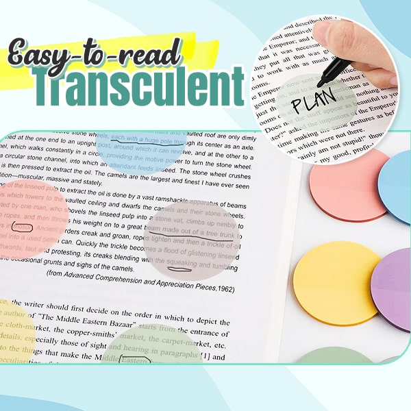 Round Transparent Sticky Notes